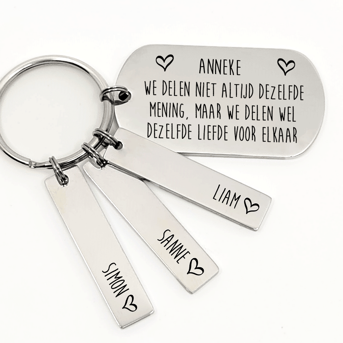 We Delen Niet Altijd De Zelfde Mening.. Sleutelhanger - Bella Mia