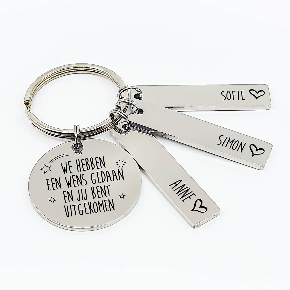 We Hebben Een Wens Gedaan Sleutelhanger - Bella Mia