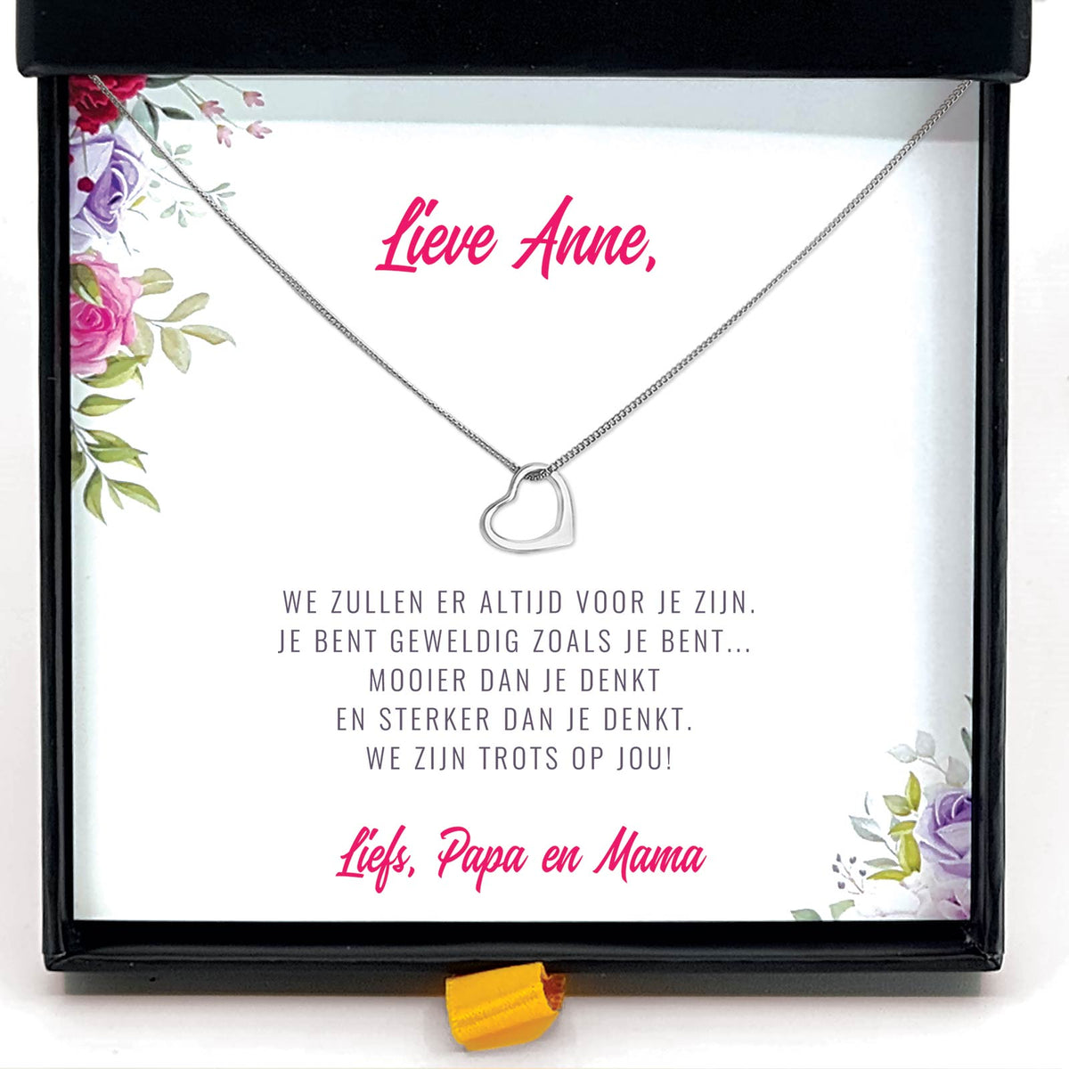 We Zullen Er Altijd Voor Je Zijn Ketting - Bella Mia