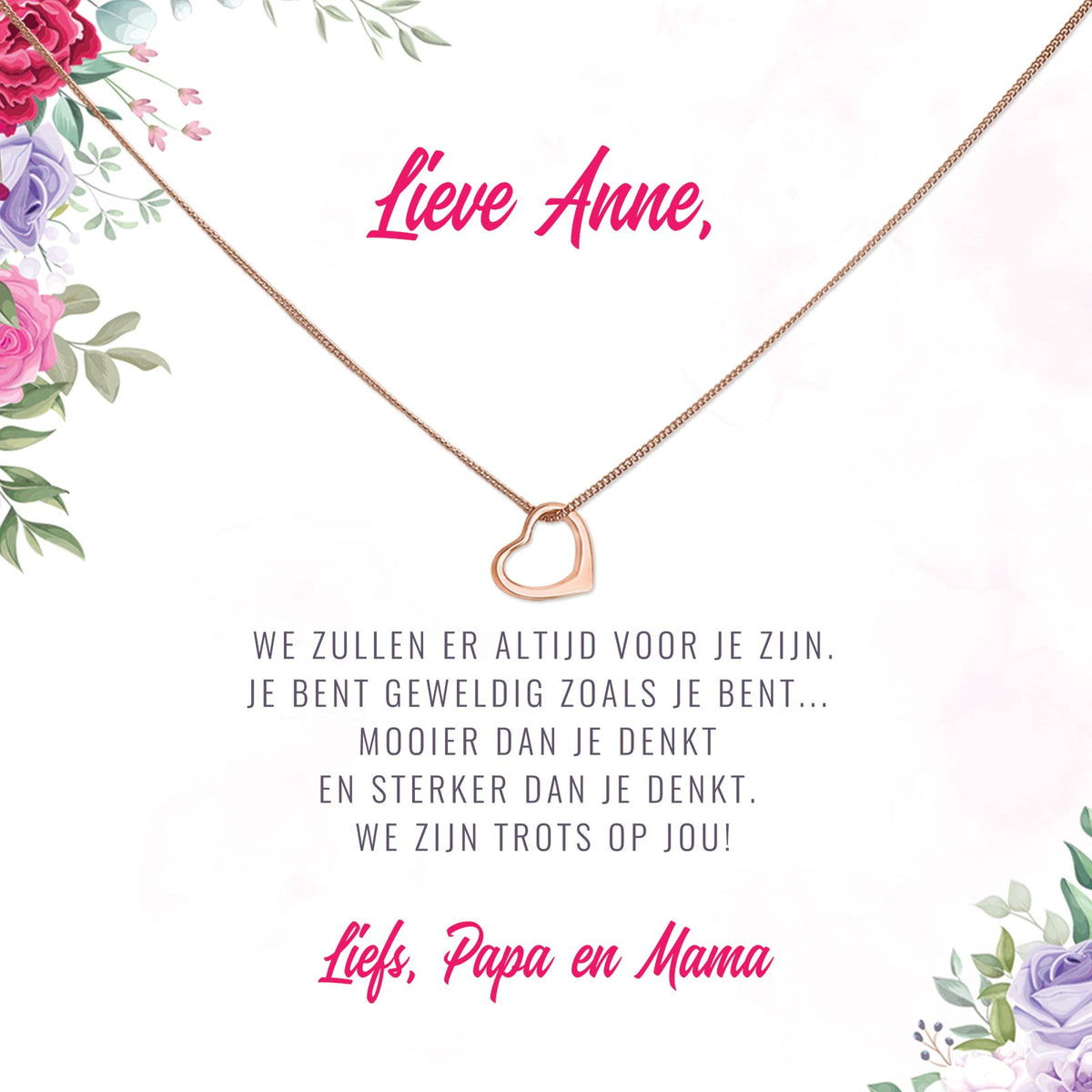 We Zullen Er Altijd Voor Je Zijn Ketting - Bella Mia