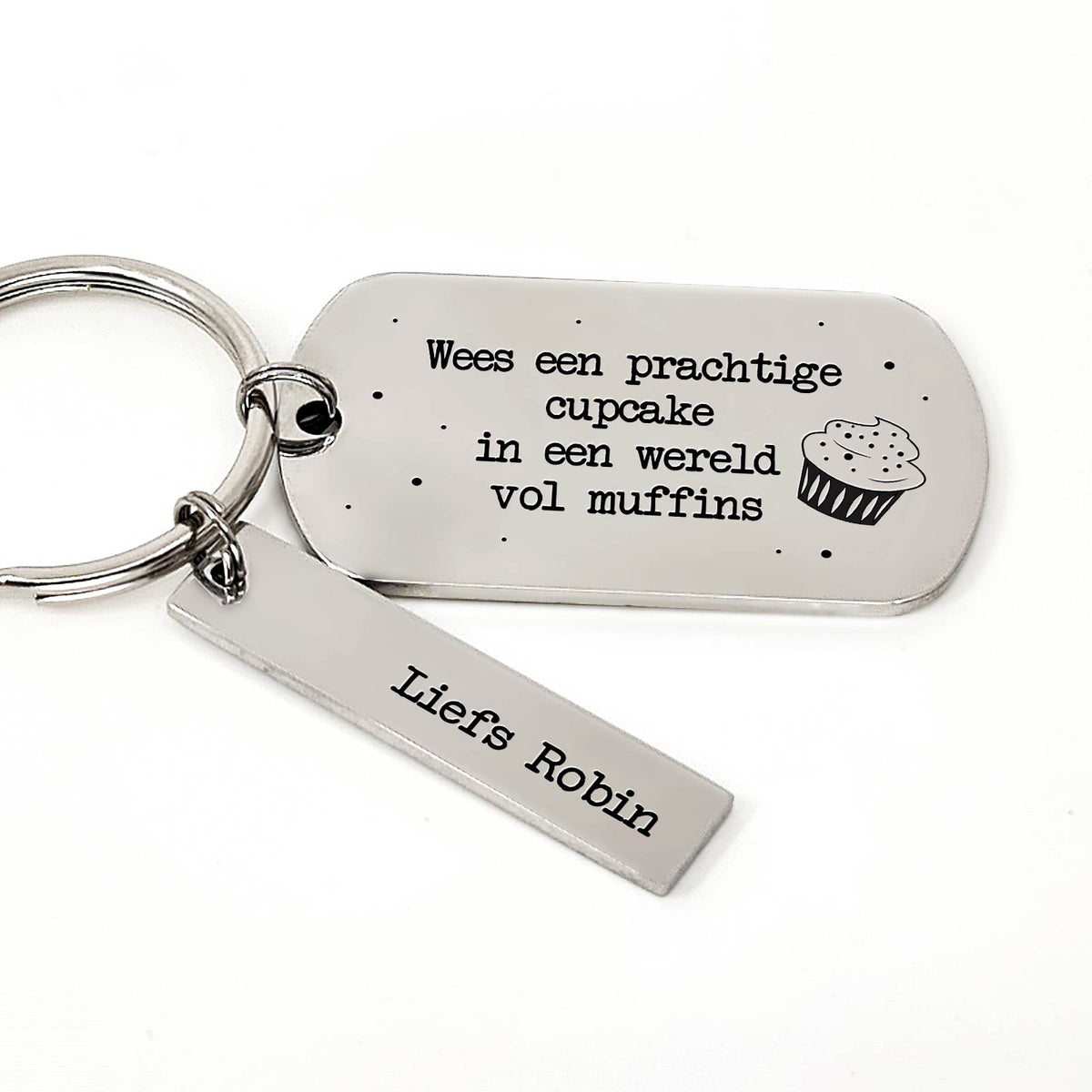 Wees Een Prachtige Cupcake In Een Wereld Vol Muffins Sleutelhanger - Bella Mia