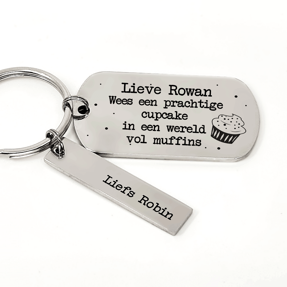 ... Wees Een Prachtige Cupcake In Een Wereld Vol Muffins Sleutelhanger - Bella Mia