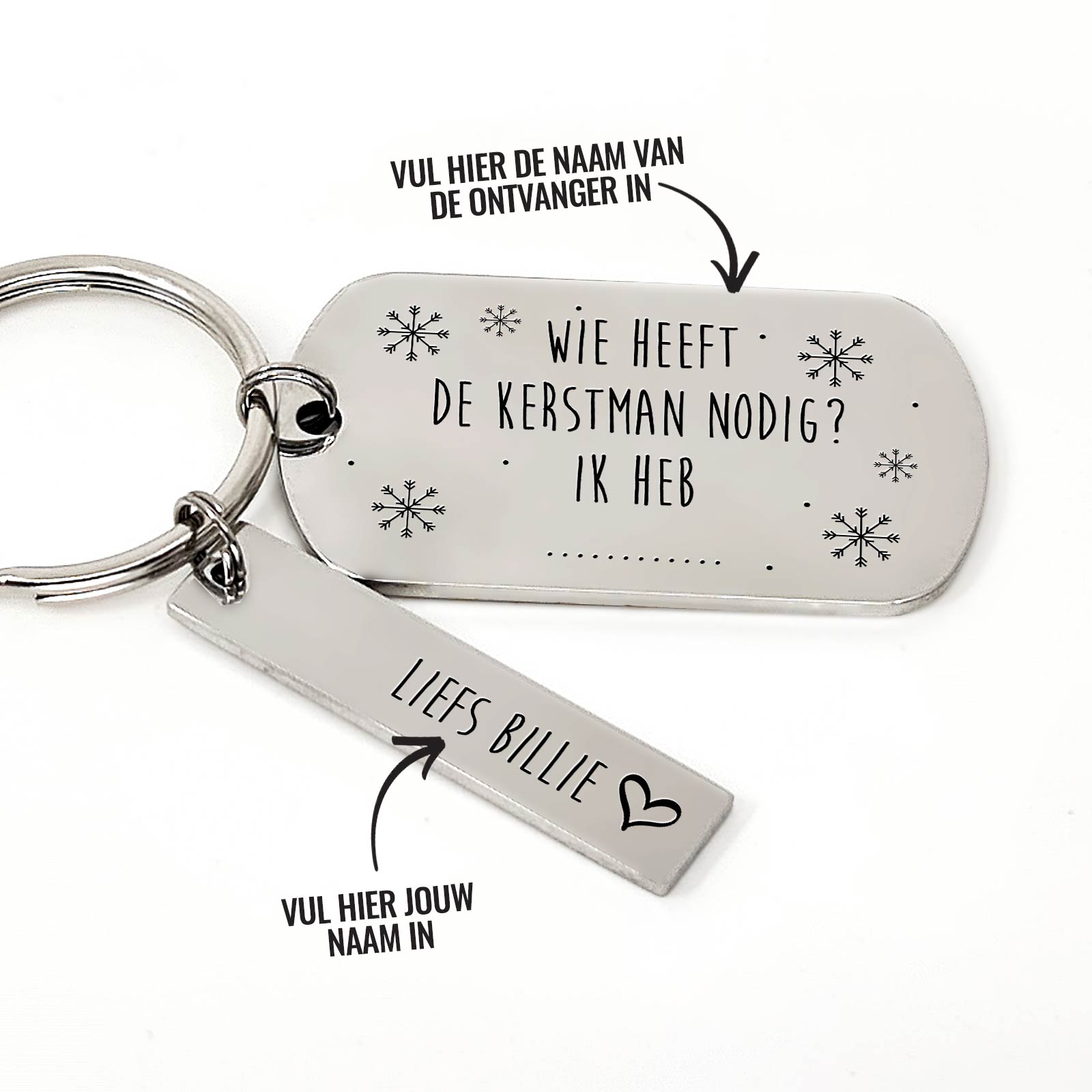 Wie Heeft De Kerstman Nodig? Ik Heb... Sleutelhanger - Bella Mia