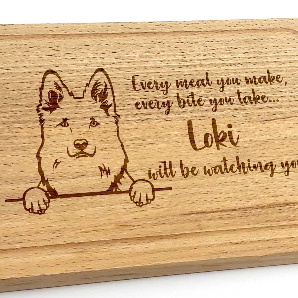 Will be Watching You - Honden - Borrelplank - Bella Mia