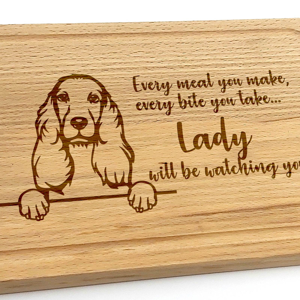 Will be Watching You - Honden - Borrelplank - Bella Mia