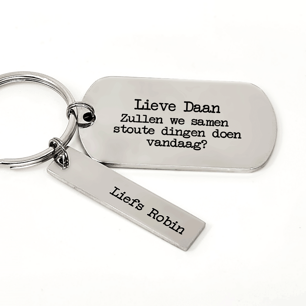 .... Zullen We Samen Stoute Dingen Doen Vandaag? Sleutelhanger - Bella Mia