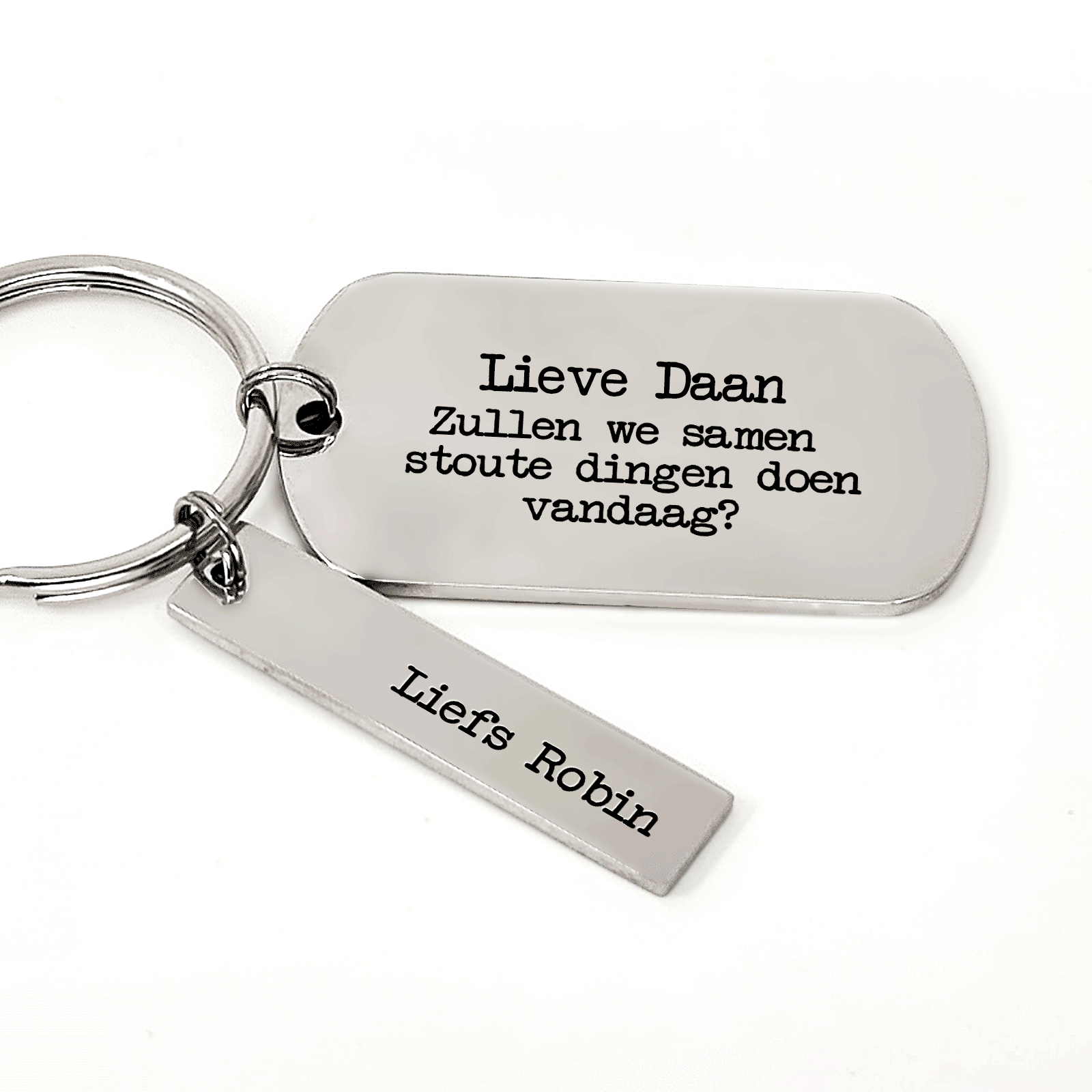 .... Zullen We Samen Stoute Dingen Doen Vandaag? Sleutelhanger - Bella Mia