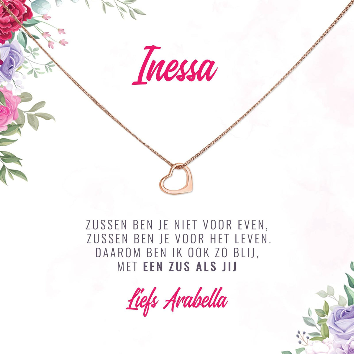 Zussen Ben Je Niet Voor Even Ketting - Bella Mia